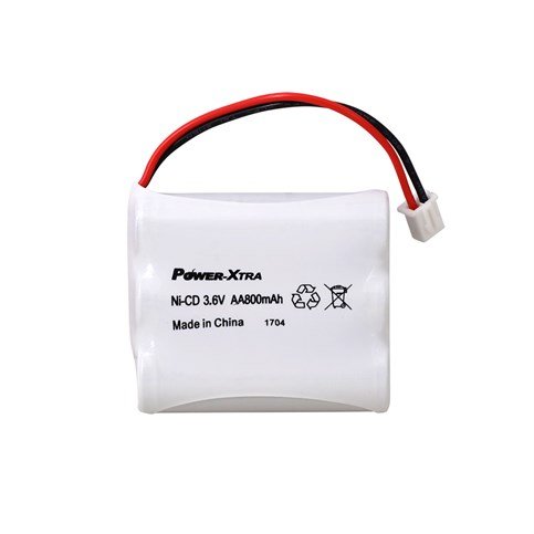 Power-Xtra 3S1P - 3.6V 800 Mah AA - Ni-Cd Şarjlı Batarya - BRK2-Soketli