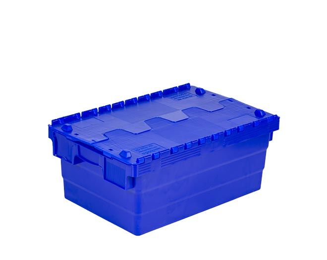 Plastik Konik Kapaklı Kasalar HP-6425-MK  400 x 600 x 250 mm