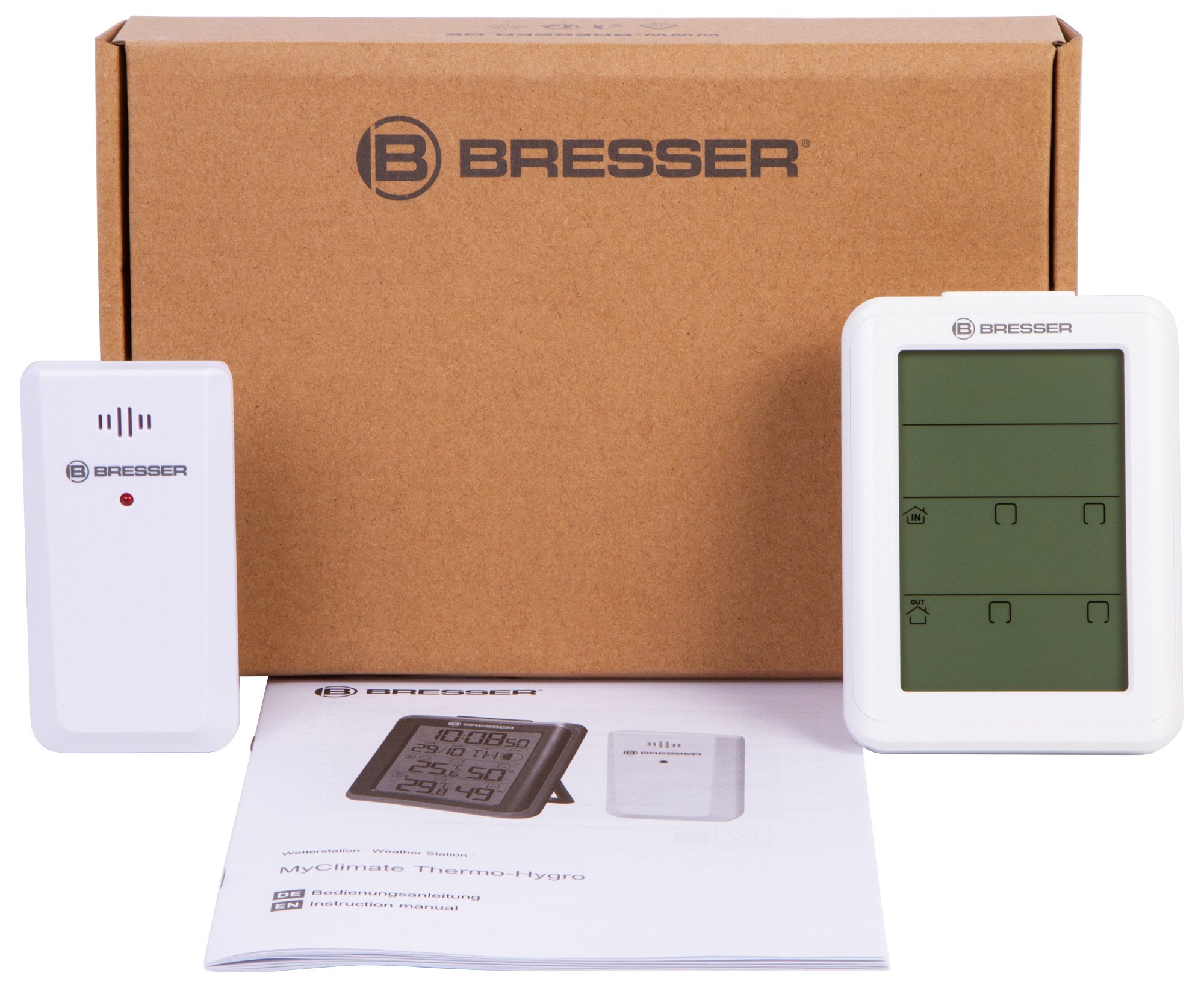 Bresser MyClimate Thermo/Hygrometer Clock, white