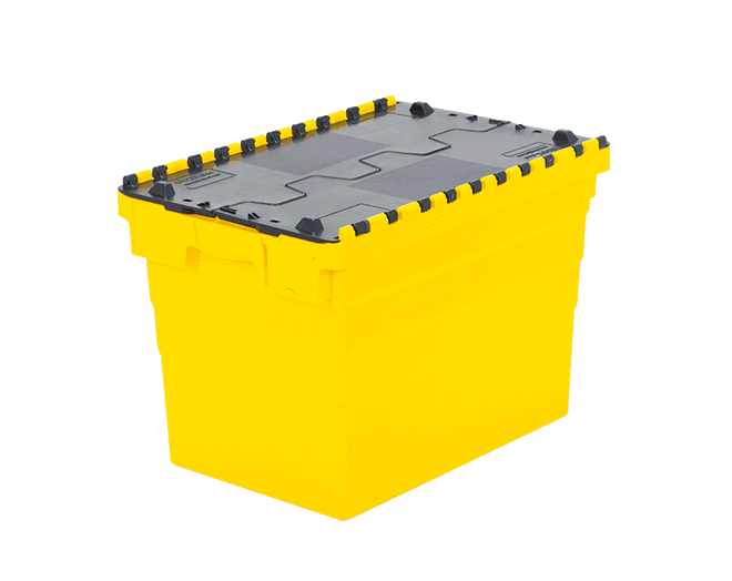 Plastik Konik Kapaklı Kasalar HP-6440-MK 400 x 600 x 415 mm