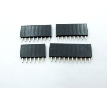 8 Pin 11mm Uzunluğunda Stackable Dişi Header