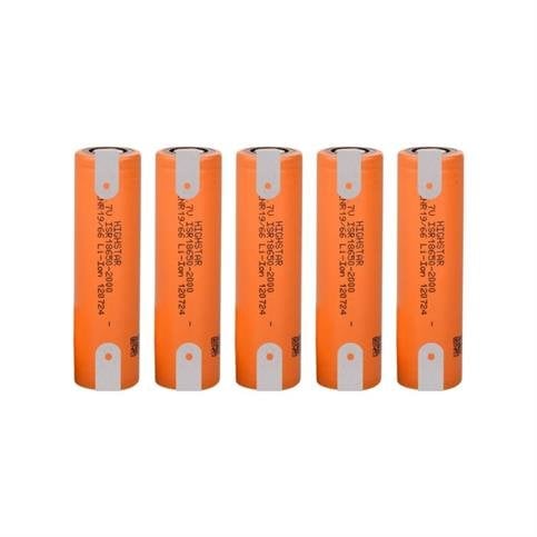 Highstar - ISR18650-2000 - 3.7V 2000 Mah Li-İon Şarjlı Pil - 30A 5 Li (+ - Pinli)