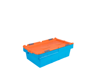 Plastik Konik Kapaklı Kasalar HX-5316-MK  300 x 490 x 175 mm