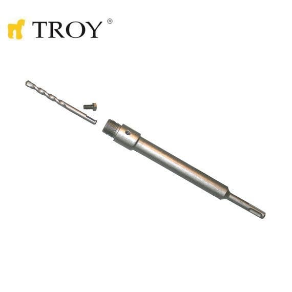 TROY 27466 SDS Plus Adaptör 250mm ve Merkezleme Matkap Ucu Seti