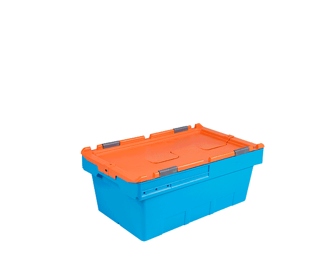 Plastik Konik Kapaklı Kasalar HX-5322-MK  300 x 490 x 235 mm