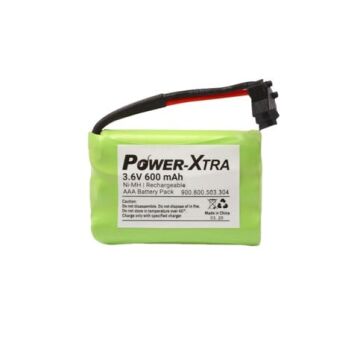 Power-Xtra 3S1P - 3.6V 600 Mah AAA - Ni-Mh Şarjlı Batarya - BRK2-Siyah Soketli-Özel
