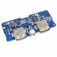 Arduino Çiftli Mikro USB 3.7V'dan 5V'a 2A Lityum Batarya Sarj Cihazı ve Powerbank Modülü
