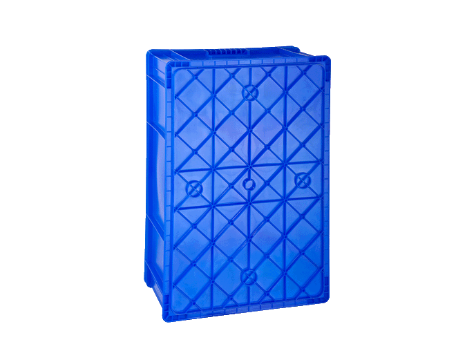 HP-2002 delikli plastik kasa  400 x 600 x 200 mm  altı kapalı kasa