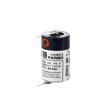 Fanso ER14250 - 1/2AA-2PT - 3.6V Li-SOCI2  Lithium Pil