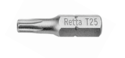 Retta 1/4''  Delikli Torx Bits Uç  T20 - 25mm