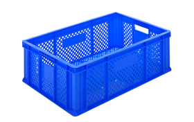 HP-2305  delikli plastik kasa  400 x 600 x 230 mm  altı delikli kasa
