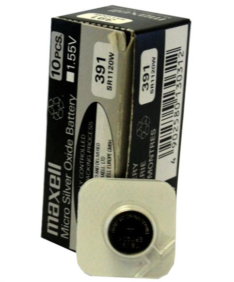 Maxell 391 SR-1120W Pil 1Li Blister