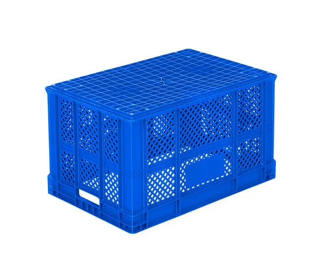 HP-3402 delikli plastik kasa  400 x 600 x 340 mm   altı kapalı kasa