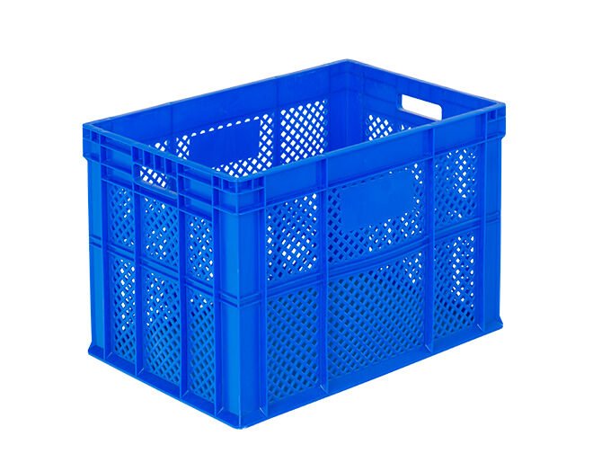 HP-4002 delikli plastik kasa  400 x 600 x 400 mm  altı kapalı kasa