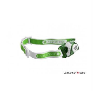 Ledlenser SEO3 Kafa Feneri Yeşil (3 X AAA)