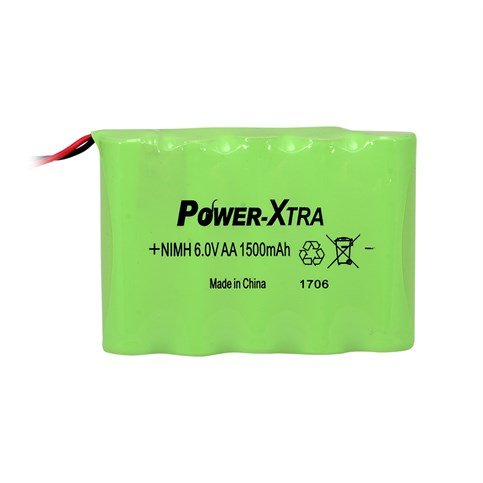 Power-Xtra 5S1P / 6.0V Ni-Mh AA 1500 Mah Şarjlı Pil/Batarya Grubu