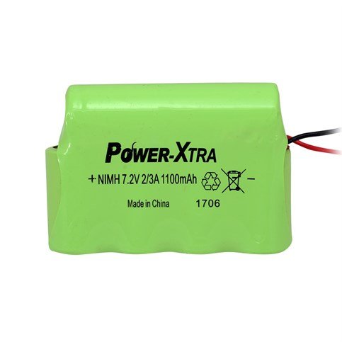Power-Xtra 6S1P - 7.2V 1100 Mah 2/3A - Ni-Mh Şarjlı Batarya - Kablolu