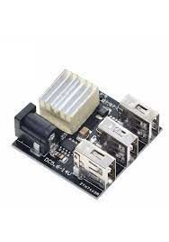 Arduino 3 USB'li 9V/12V'dan 5V'a 8A Mini Powerbank Şarj Kartı
