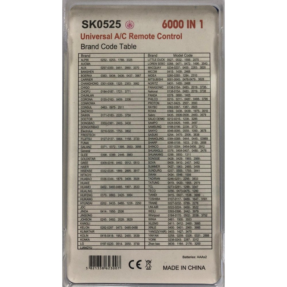 Showmax 6000 Hafızalı Akıllı Klima Kumandası