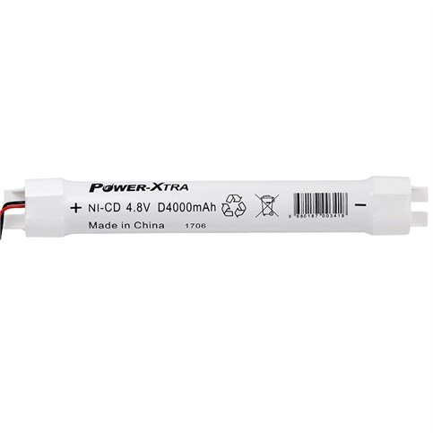 Power-Xtra 4S1P - 4.8V 4000 Mah D - Ni-Cd Şarjlı Batarya - BRK25-Soketli