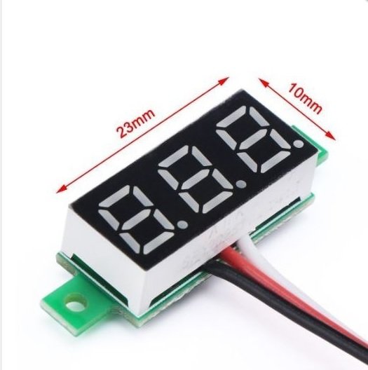 VOLTMETRE DİGİTAL ( 2~ 30V DC ) 30*12*9 G.Y.