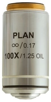 Levenhuk MED 100x Sonsuzluk Düzeltimli Plan Akromatik Objektif