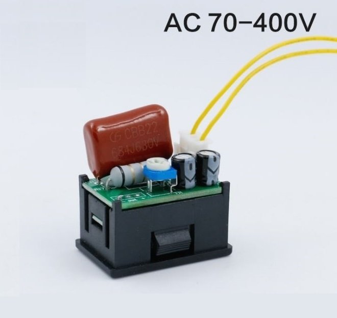 VOLTMETRE DİGİTAL ( 70 ~ 400V AC ) 34x20x23 G.Y.