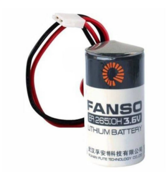 FANSO ER26500H Kablolu Konnektörlü (51005-2P) 3.6V Lithium Pil (Li-SOCL2)
