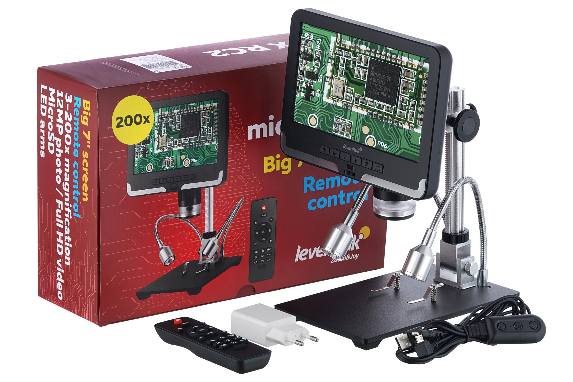 Levenhuk DTX RC2 Uzaktan Kumandalı Mikroskop