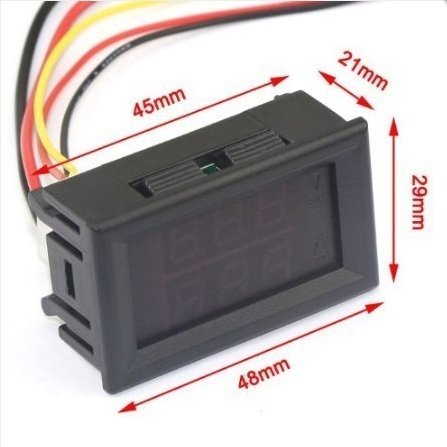 VOLTMETRE & AMPERMETRE DUAL DİGİTAL (0 ~ 30V / 0 ~ 10A ) G.Y.