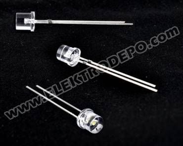 Sarı 3mm Flat 1.8-2.4 Volt 90 Derece 150-250 MCD 20mA