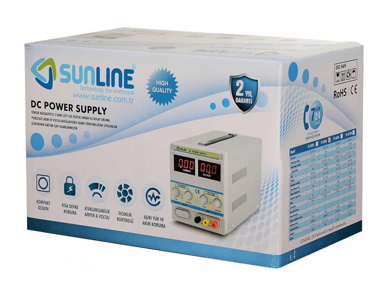 Sunline 605 D DC Güç Kaynağı