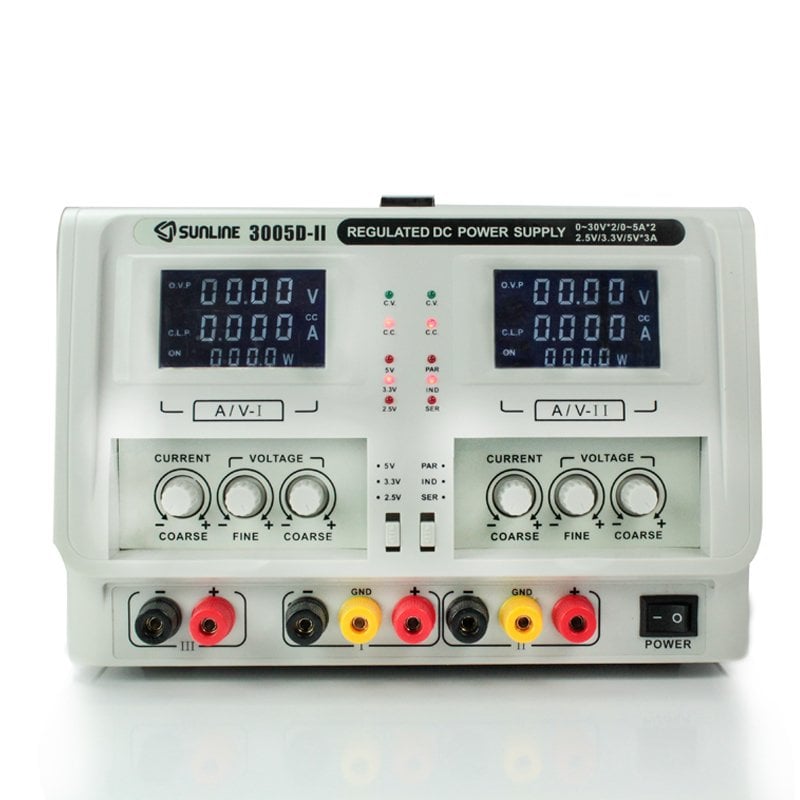 Sunline 3005D-II DC P.Supply 0-30V/0-5 A