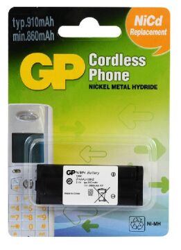 GP T390 2.4V 910 mAh Telsiz Telefon Pili