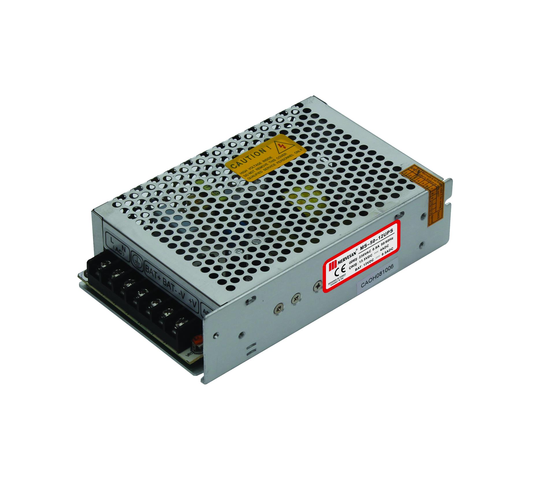 UPS Fonksiyonlu AC/DC (SMPS) Adaptörler 50W 12V