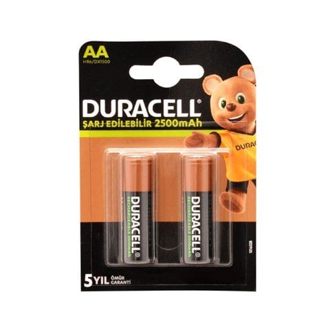 Duracell 1.2V 2500 Mah AA Size Kalem Şarjlı Pil 2'li Blister