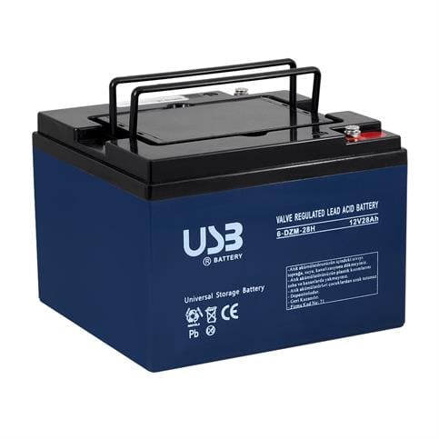 USB 12V 28 Ah Bakımsız Jel Akü