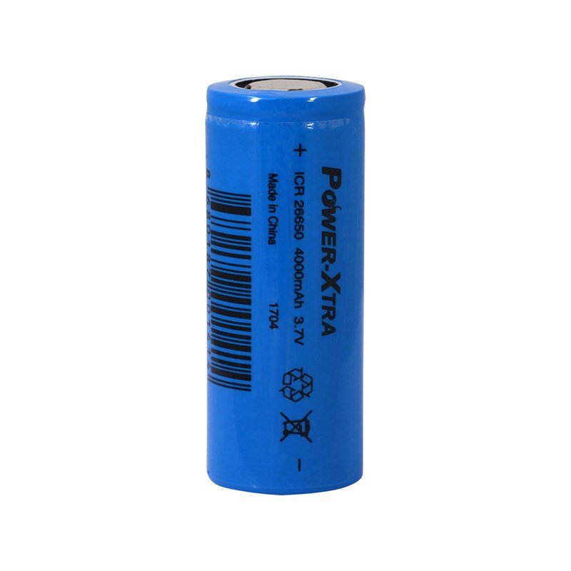 Power-xtra 26650 Li-ion 3.7V 4000 mAh Şarjlı  Pil