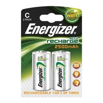 Energizer C Size Orta Boy 2500 Mah Şarjlı Pil 2Li Blister