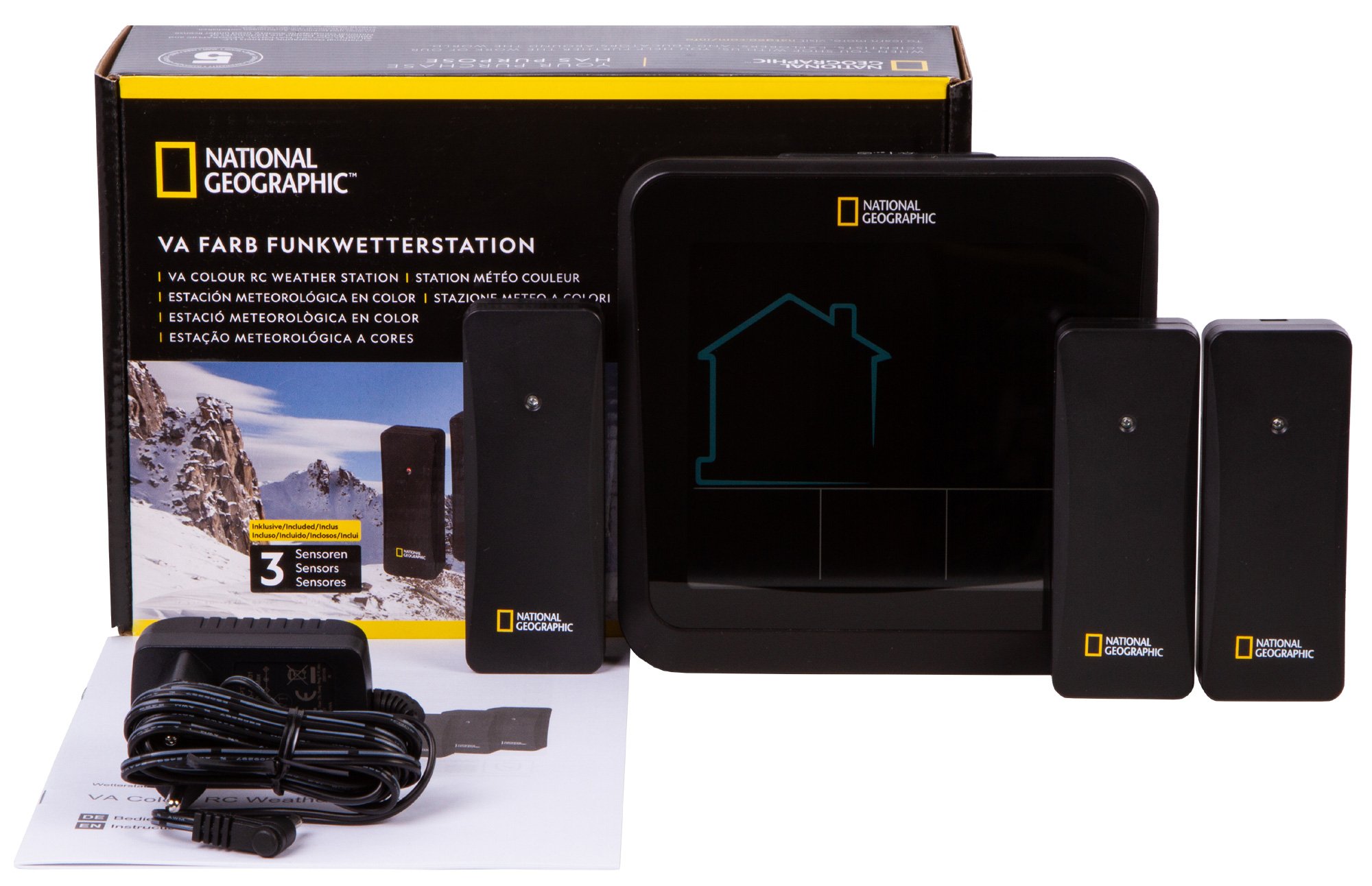 Bresser National Geographic VA Weather Station with Color Display and 3 Sensors