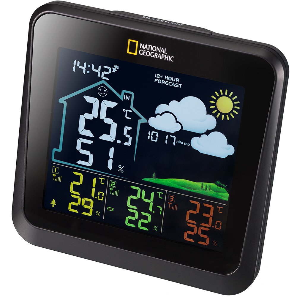 Bresser National Geographic VA Weather Station with Color Display and 3 Sensors
