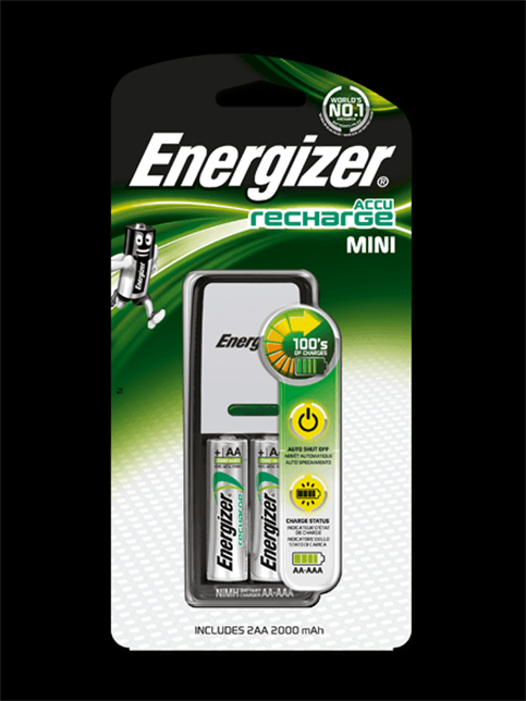 Energizer Mini Şarj Cihazı + 2Xaa 2000 Mah