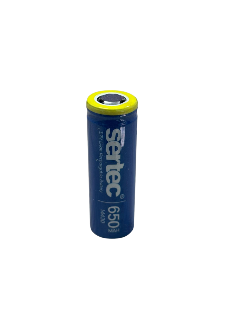 Sertec 3.7V Li-ion 14430 - 650 mAh 1C Şarjlı Pil