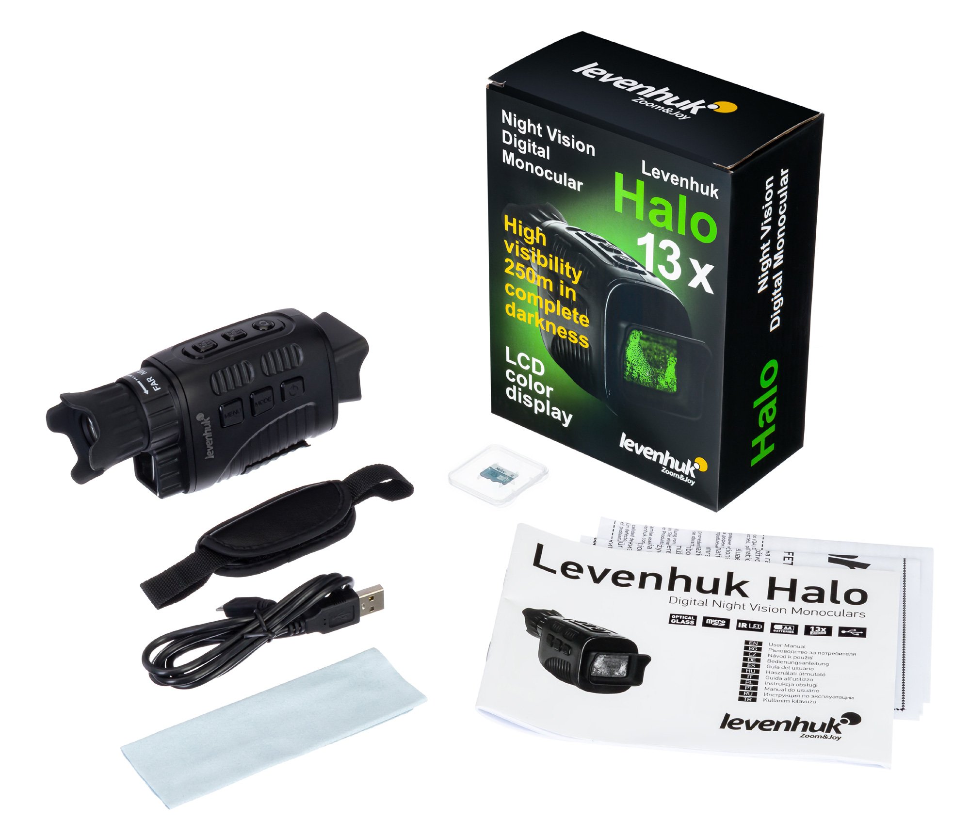 Levenhuk Halo 13X Dijital Gece Görüşlü Tek Gözlü Dürbün