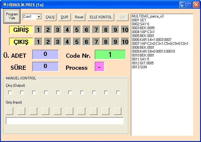 MultiDAS Kontrol Kartı (RS232 Üzerinden Kontrol)