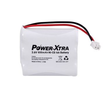Power-Xtra 3S1P - 3.6V 600 Mah AA - Ni-Cd Şarjlı Batarya - BRK2-Soketli-XH-2P