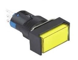 LAS1-AJ-22Z-Y Sarı 16mm Kalıcı Buton 24V LED'li 8P 10 Adet