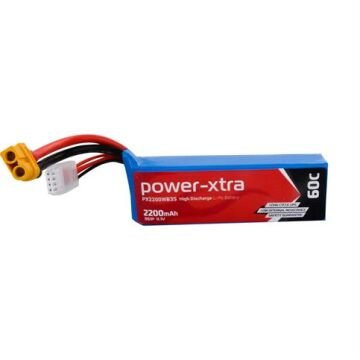 Power-Xtra PX2200WB3S - 3S1P - 11.1V 2200 Mah Li-Polymer Pil - 60C