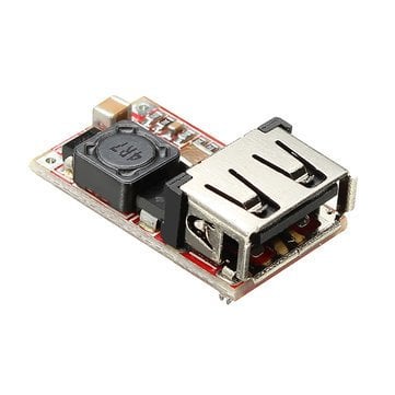 Arduino  6-24V dan 5V 3A a%97.5 Verimlilikli USB DC-DC Gerilim Azaltıcı Modül