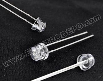 Kırmızı 4.8mm Strawhat 1.9-2.4 Volt 90 Derece 800-1000 MCD 20mA